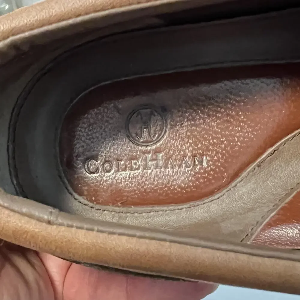 Cole Haan Shoes Mens 11 Brown Leather Slip On Loafers Casual Comfort Walking